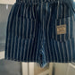 Striped Denim Short