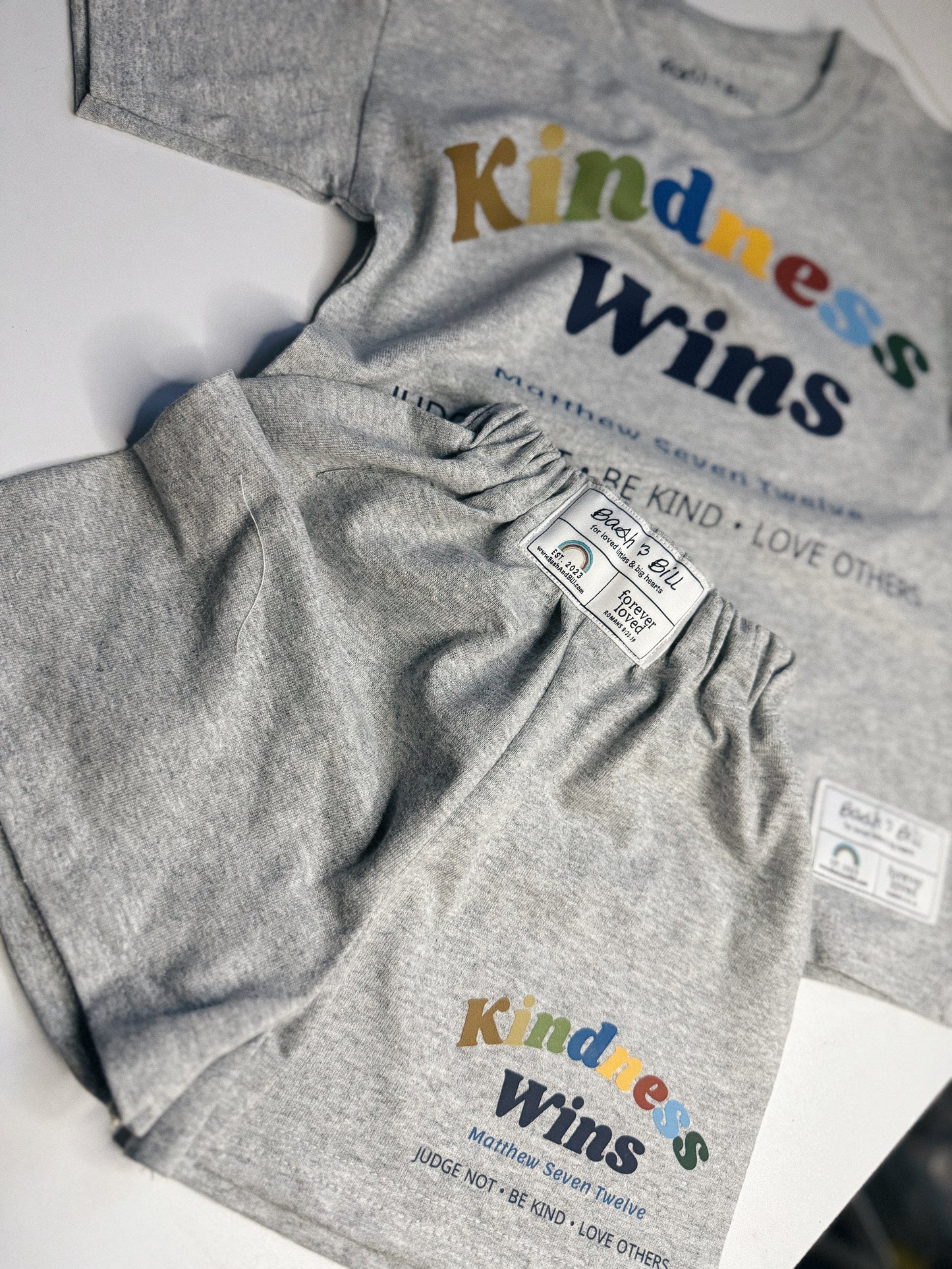 "Kindness Wins" Shorts & Top Set