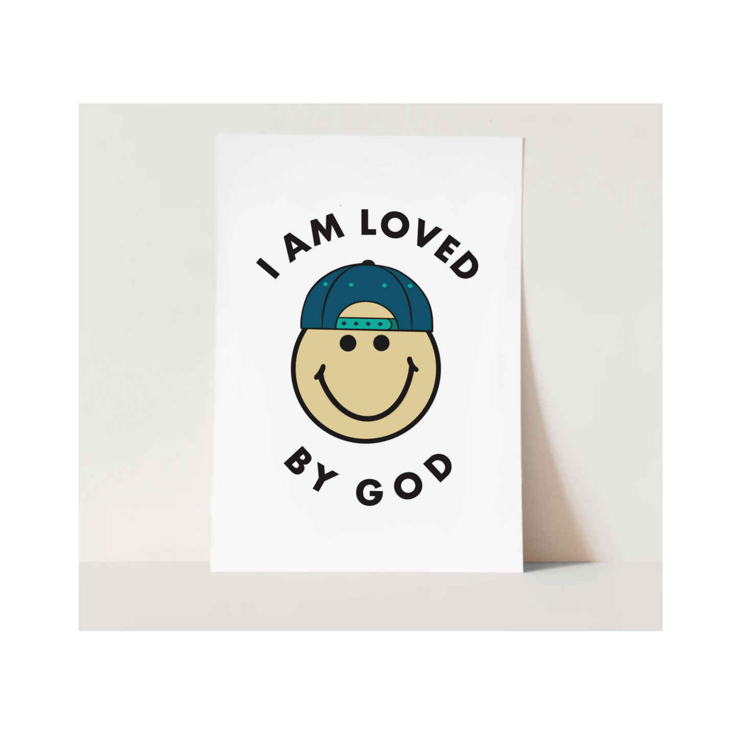 "Loved By God" Smiley Art Print