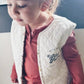 "Wildflower" Quilted Vest - Ivory