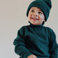 Waffle Rollneck Knit - Evergreen