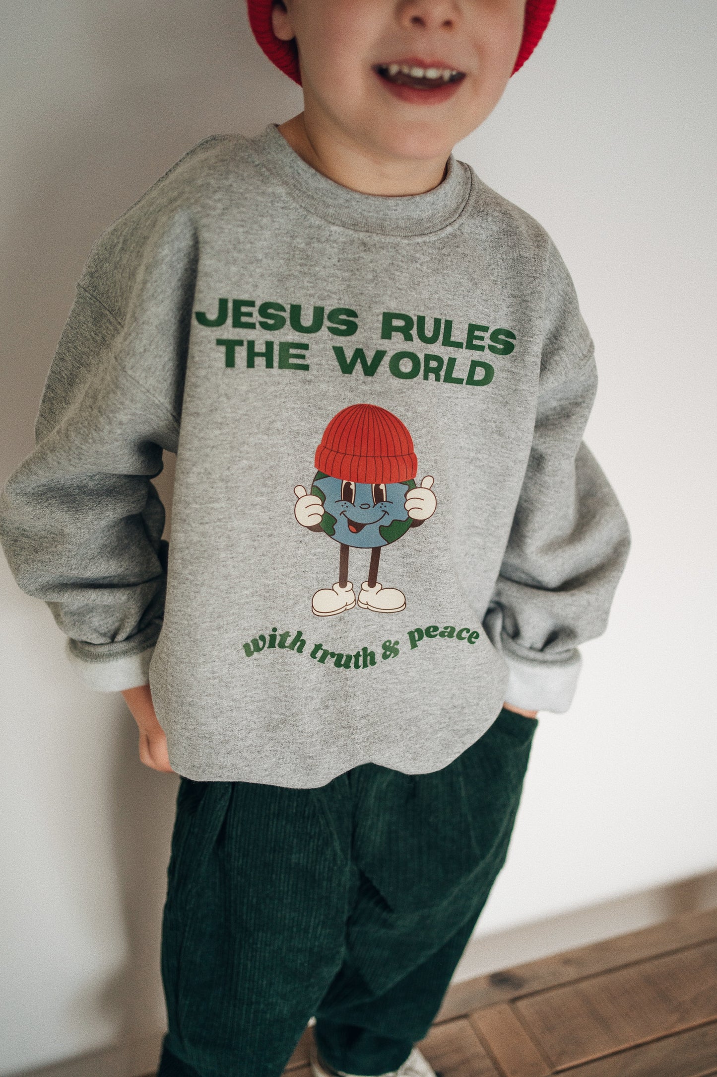 "Jesus Rules" Crewneck Pullover