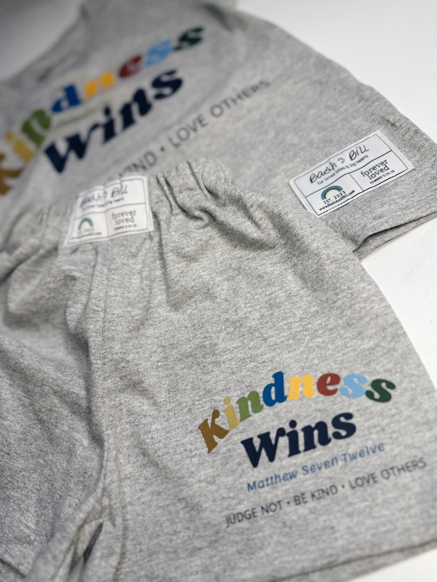 "Kindness Wins" Shorts & Top Set