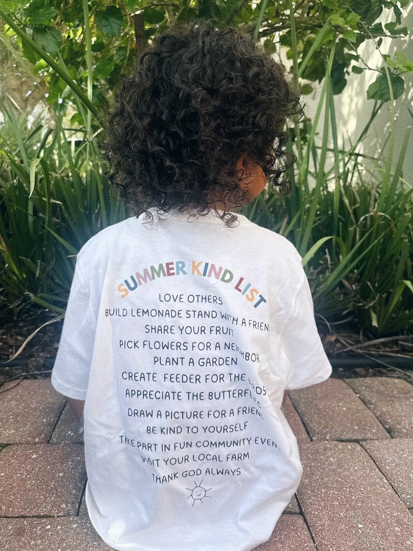 "Kind Kid Summer" Oversized Tee