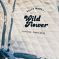 "Wildflower" Quilted Vest - Denim Trim