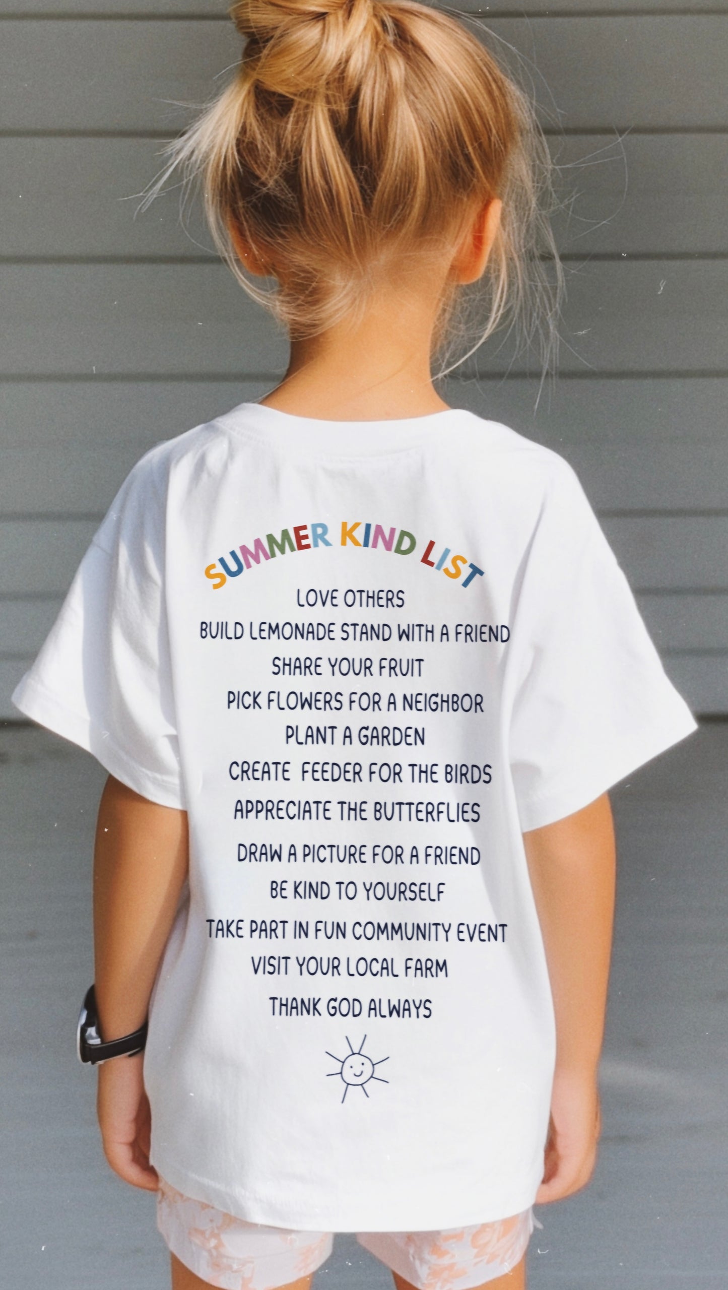 "Kind Kid Summer" Oversized Tee