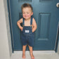 Denim Shortalls - Medium/Dark Wash