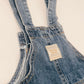 Oversized Denim Overalls - Medium/Dark Wash