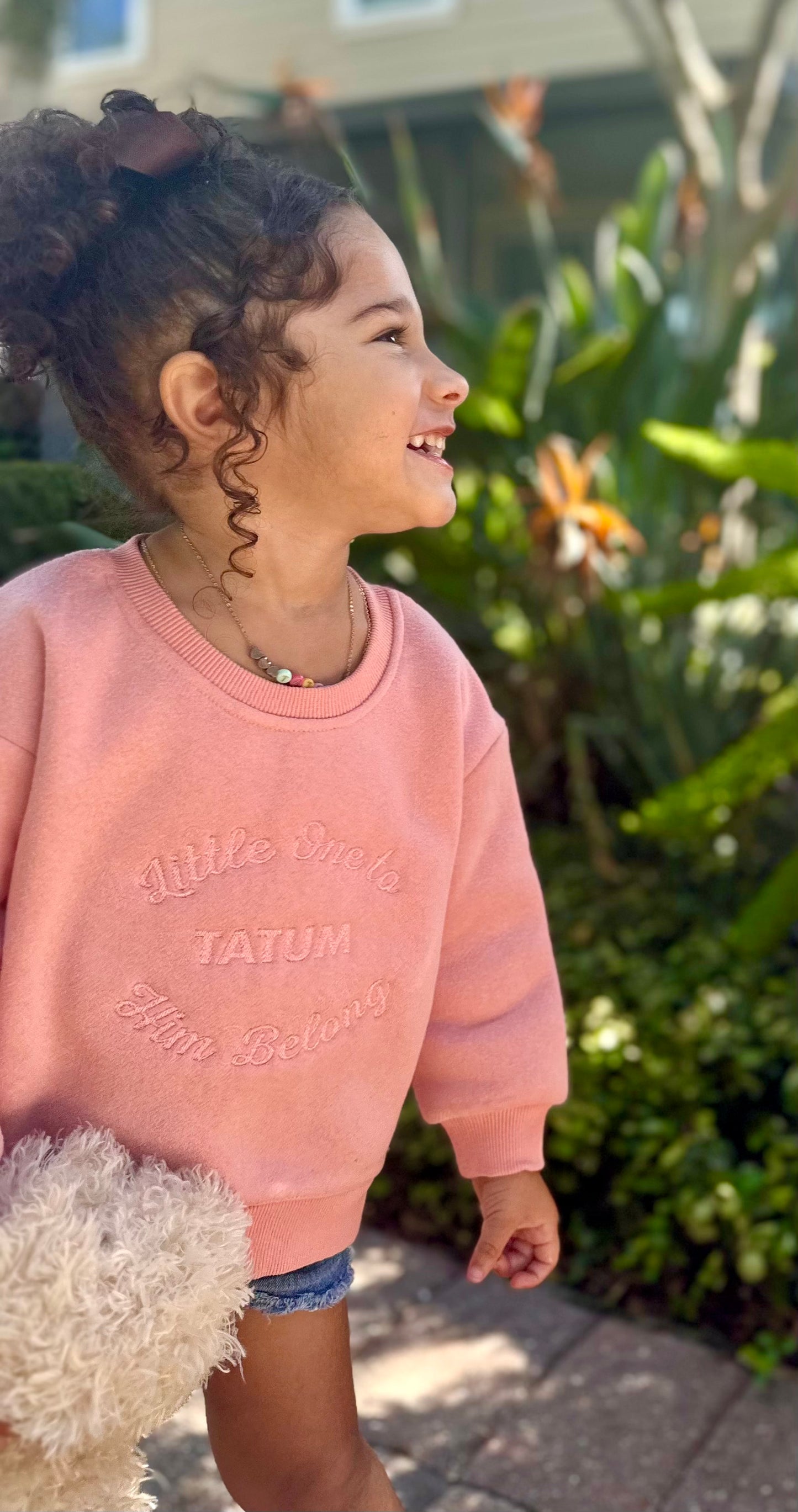 "I Am His"  Personalized Embroidered Pullover