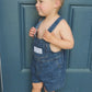 Denim Shortalls - Medium/Dark Wash