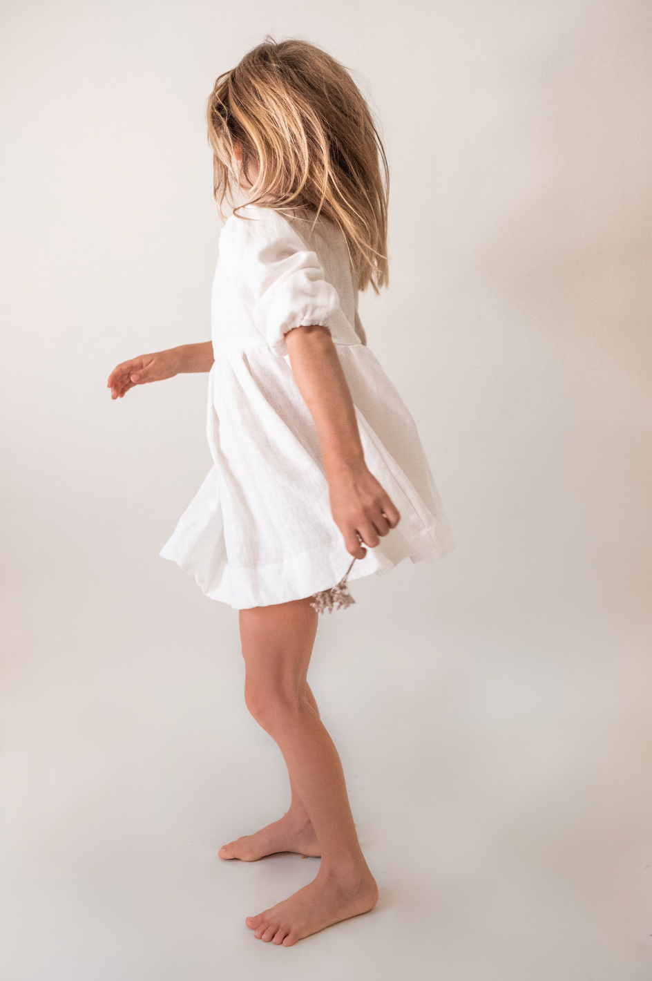 Linen Babydoll Dress