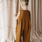 Wide Leg Embroidered Linen Jumpsuit