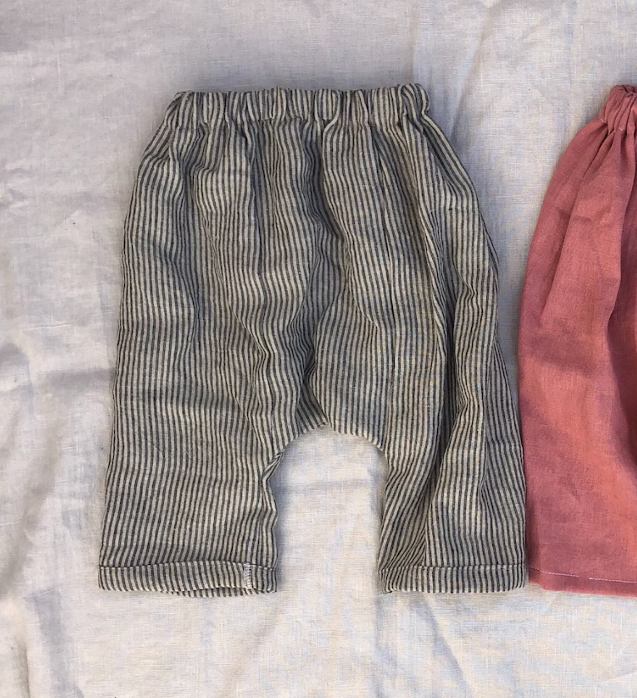 Linen Harem Pant - Striped