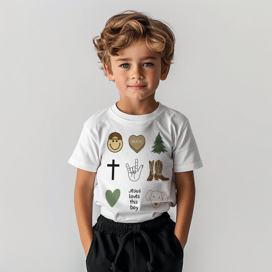 "Loved Boy Doodles" Tee