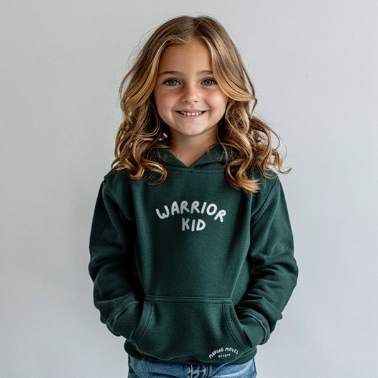 "Warrior Kid" Graphic Hoodie - Green