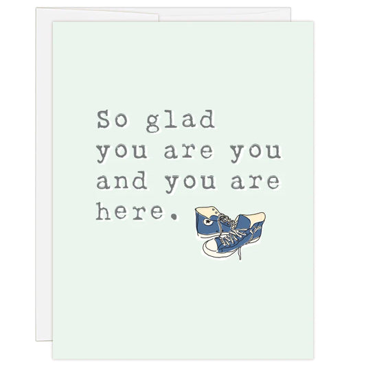 "Glad You Are Here" Card