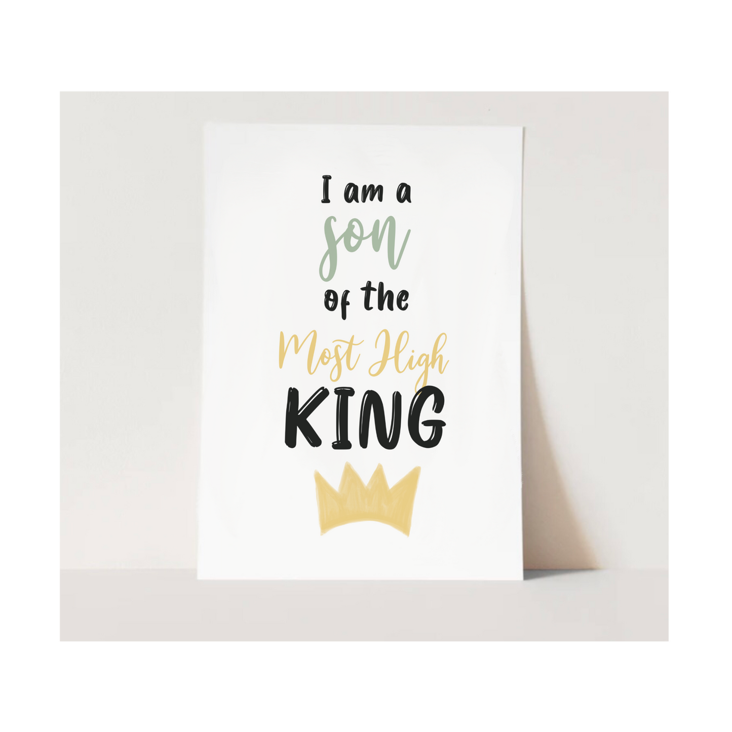 "Son of The Most High King" Art Print