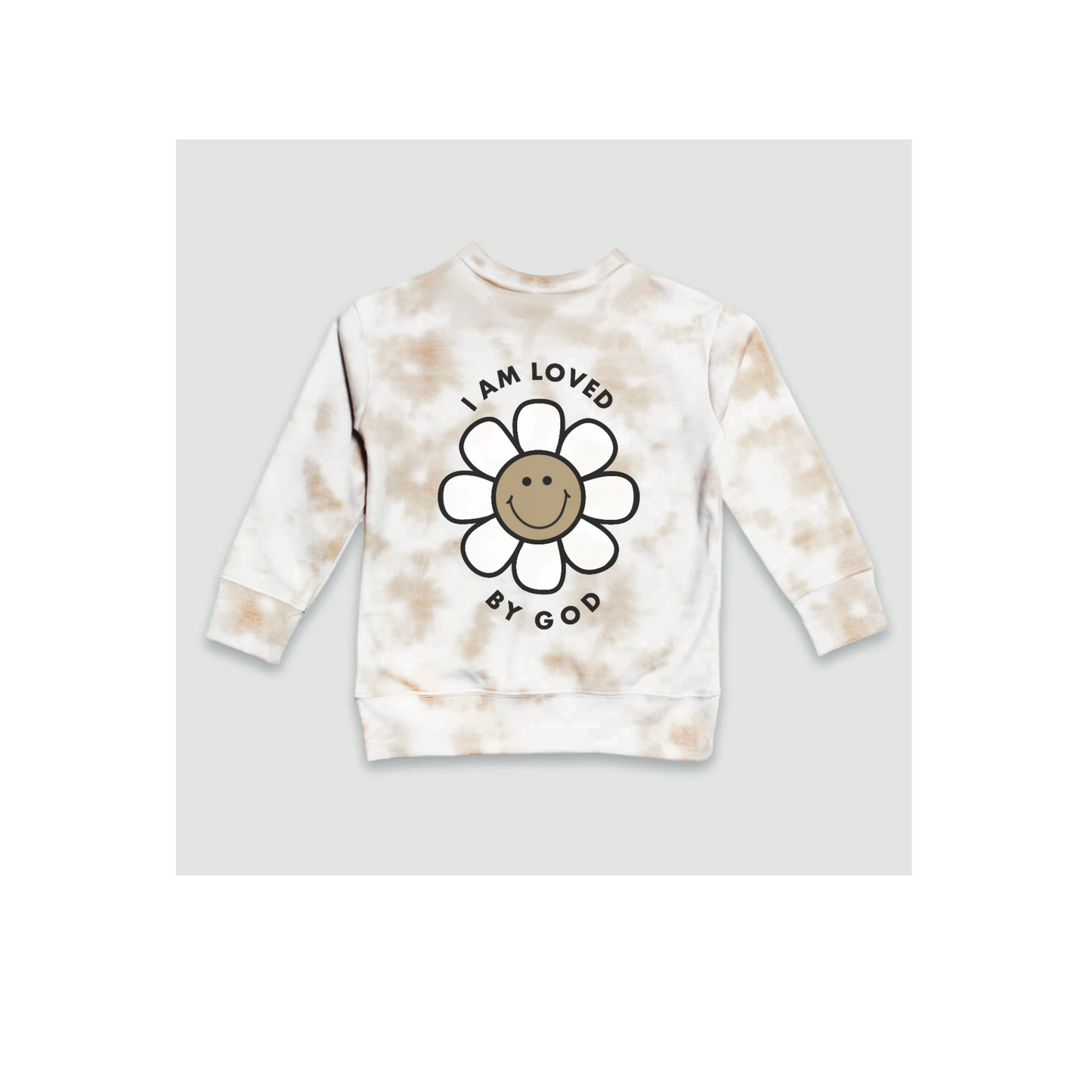 "I Am Loved By God" Flower Crewneck Pullover