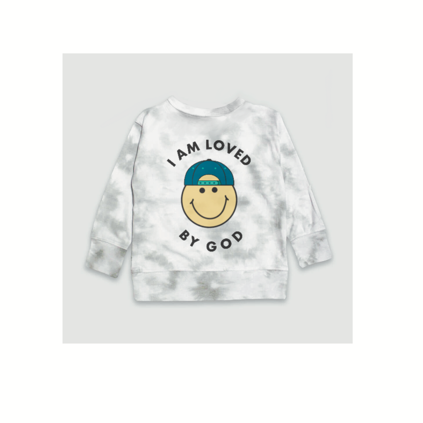 "I Am Loved By God" Smiley Crewneck Pullover