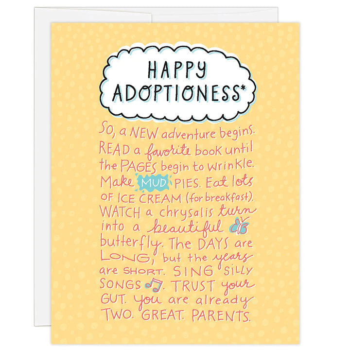 "Great Parent--Happy Adoptioness" Card